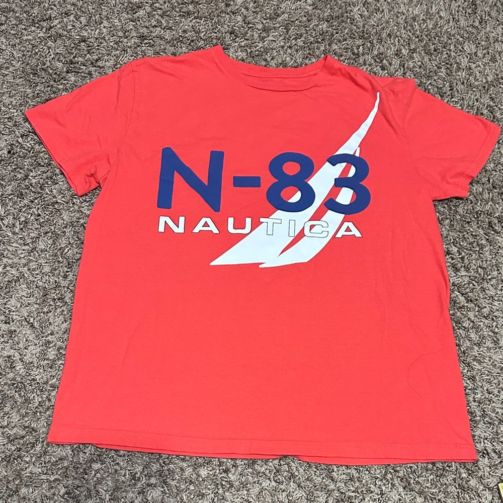 Nautica Red N-83 Logo Short Sleeve Tee